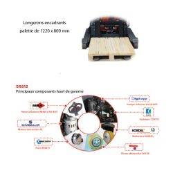 SRS13 Polyvalent stacker with reach mast 1300 kg - AMARITE