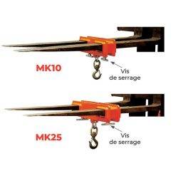 MK Forklift hoisting hook 1000 to 5000 kg - AMARITE