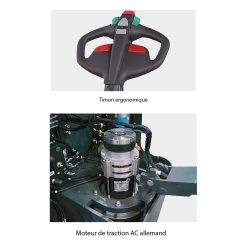 PS12N Electric stand-up rider stacker 1200 kg - AMARITE