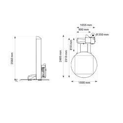 EXP-103W-PLUS Premium stretch wrap machine with weighing precision scale - AMARITE