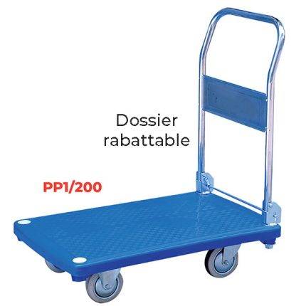 PP Plastic trolley and shelf trolley 200 kg - AMARITE