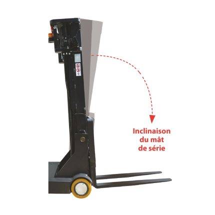 PS18CB Counterbalanced stand-up rider electric stacker with 1800 kg load capacity - AMARITE