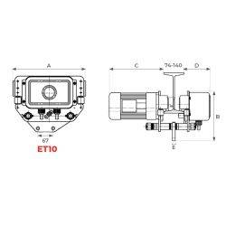 ET Motorized hoist trolley 1000 and 2000 kg - AMARITE