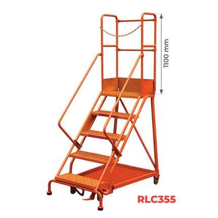 RLC Heavy-duty rolling safety ladder with step-lock and 7 different heights - AMARITE