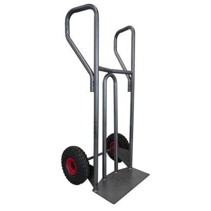 DVPF400 Steel hand truck with curved frame and closed handle 400 kg