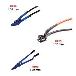 H263 Steel strapping cutters up to 32 mm width - AMARITE