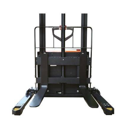 PSE12NSL Electric walkie stacker with lithium battery and straddle legs and 1200 kg load capacity - AMARITE