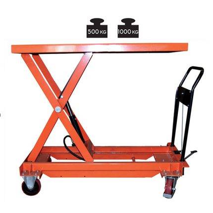 BS L Oversized platform manual lift table 500 and 1000 kg - AMARITE