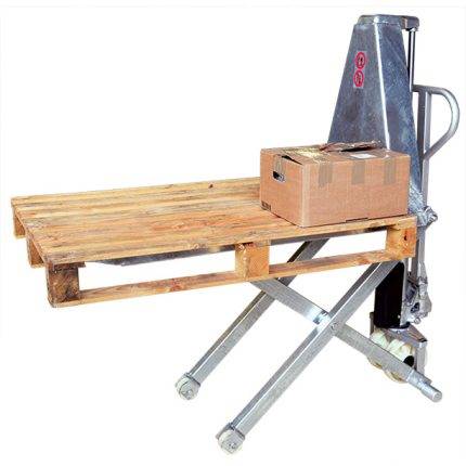 HG540M Galvanized manual scissor lift pallet truck  1000 kg - AMARITE