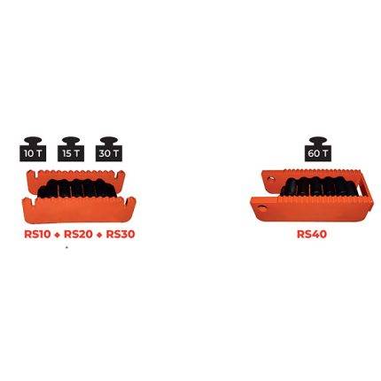 RS Chain roller load skates 10 to 60 ton - AMARITE
