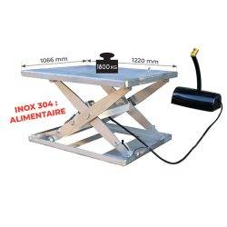 HWS1800 Stainless steel electric lift table 1800 kg - AMARITE