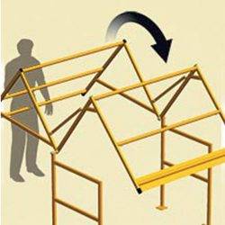 BEB Mezzanine pivot safety gate - AMARITE