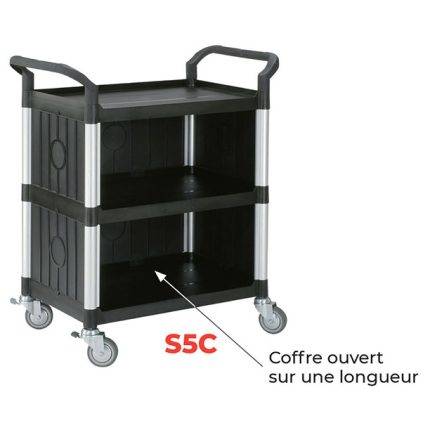 S-C-L-R Multi-function shelf trolley 250 kg and 180 kg - AMARITE
