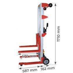 WFH Aluminium manual stacker 181 and 227 kg - AMARITE