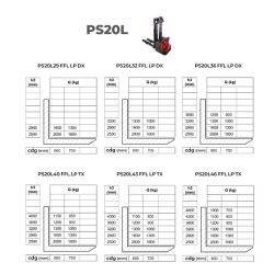 PS20L Electric walker stacker 2000 kg - AMARITE