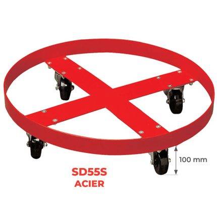 SD55S Steel and plastic drums dollies 410 kg - AMARITE