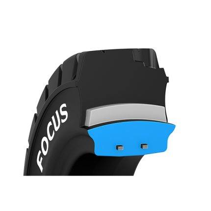 SEB3 Stellana Focus standard black forklift tire - AMARITE