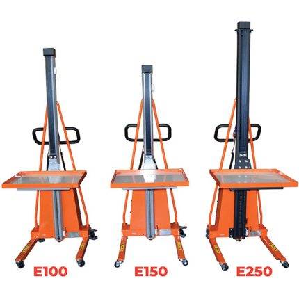 E Semi-electric work positioner stacker 100 to 250 kg - AMARITE