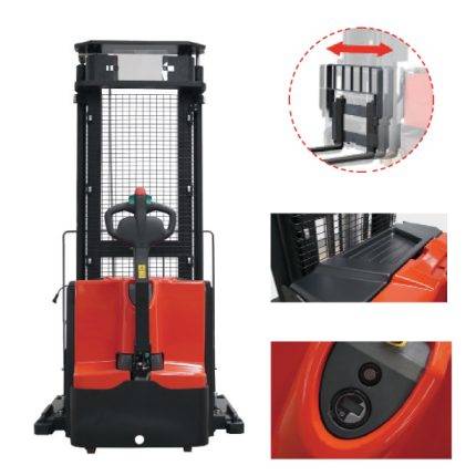PS16TSL Electric walkie stacker w / straddle legs and central handle 1600 kg - AMARITE