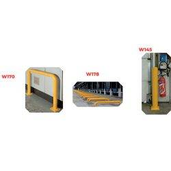 W Safety bollard and machine and rack guards - AMARITE