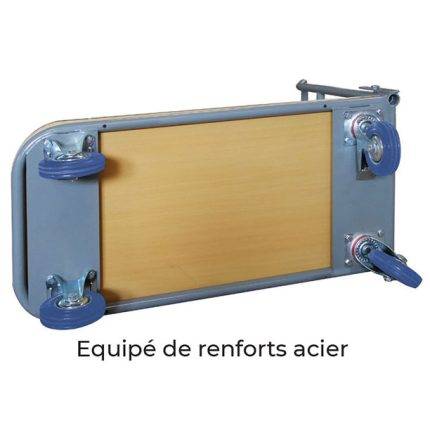 WP25R-1 et WP25-1 Timber platform trolley 250 kg fixed or folding backrest - AMARITE