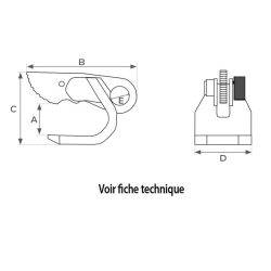 HPC Horizontal plate clamp 1500 and 5000 kg - AMARITE