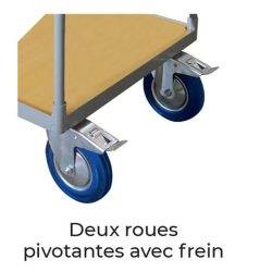WP30-50 Workshop trolley with wooden platforms 300 and 500 kg - AMARITE
