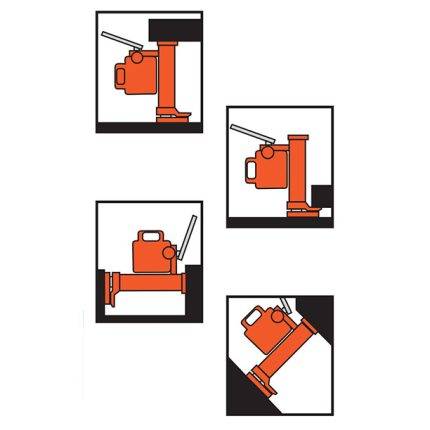 HM Hydraulic toe jack 5000 to 25000 kg - AMARITE