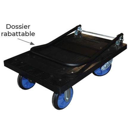CP Folding handle plastic platform trolley 300 and 500 kg - AMARITE