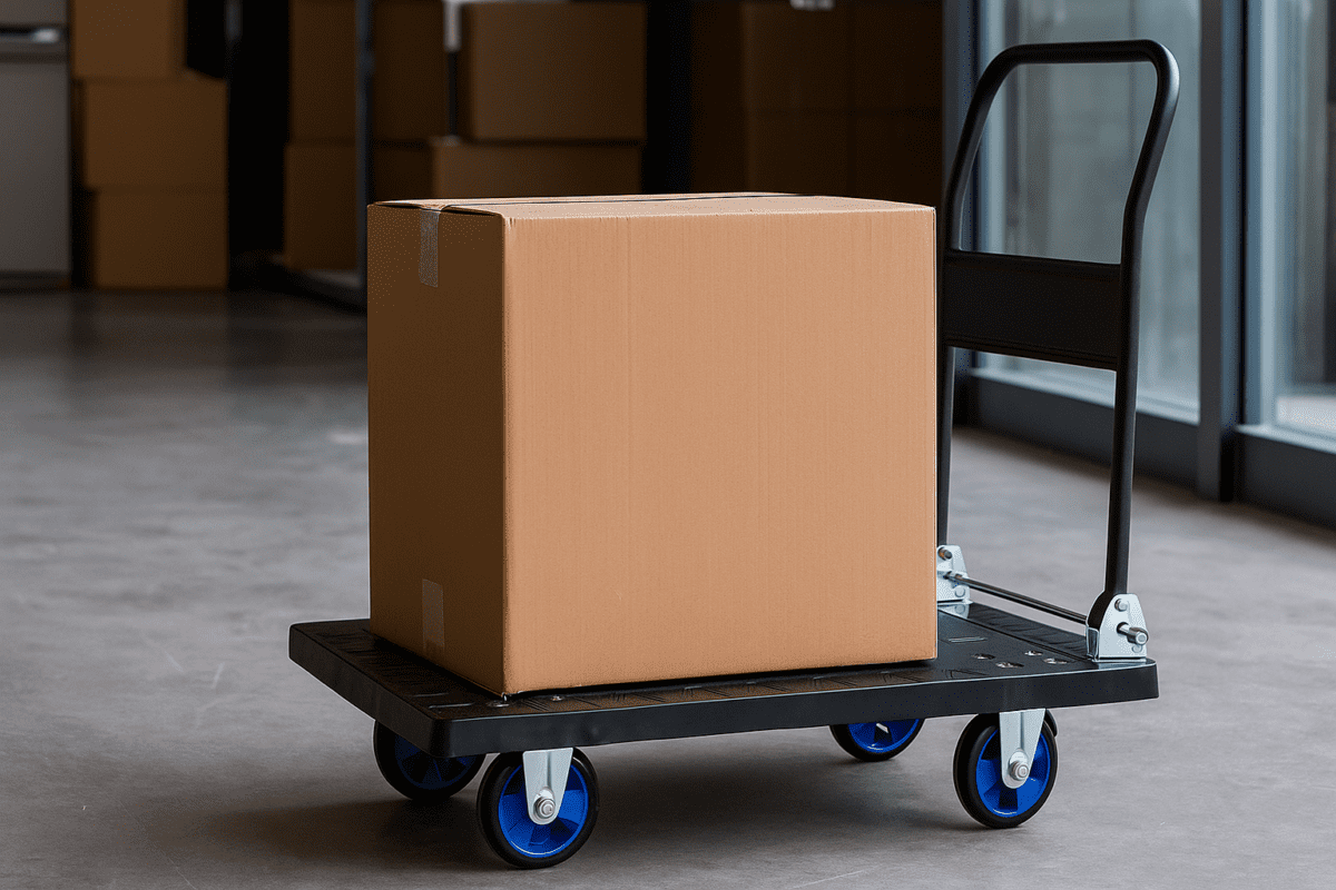 CP Folding Handle Plastic Platform Trolley