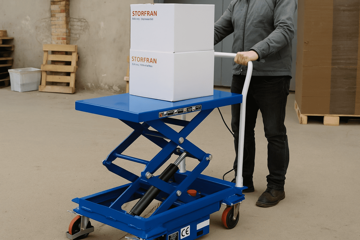 ES Semi-Electric Scissor Lift Tables: The Ergonomic Powerhouse for Heavy-Duty Lifting - AMARITE