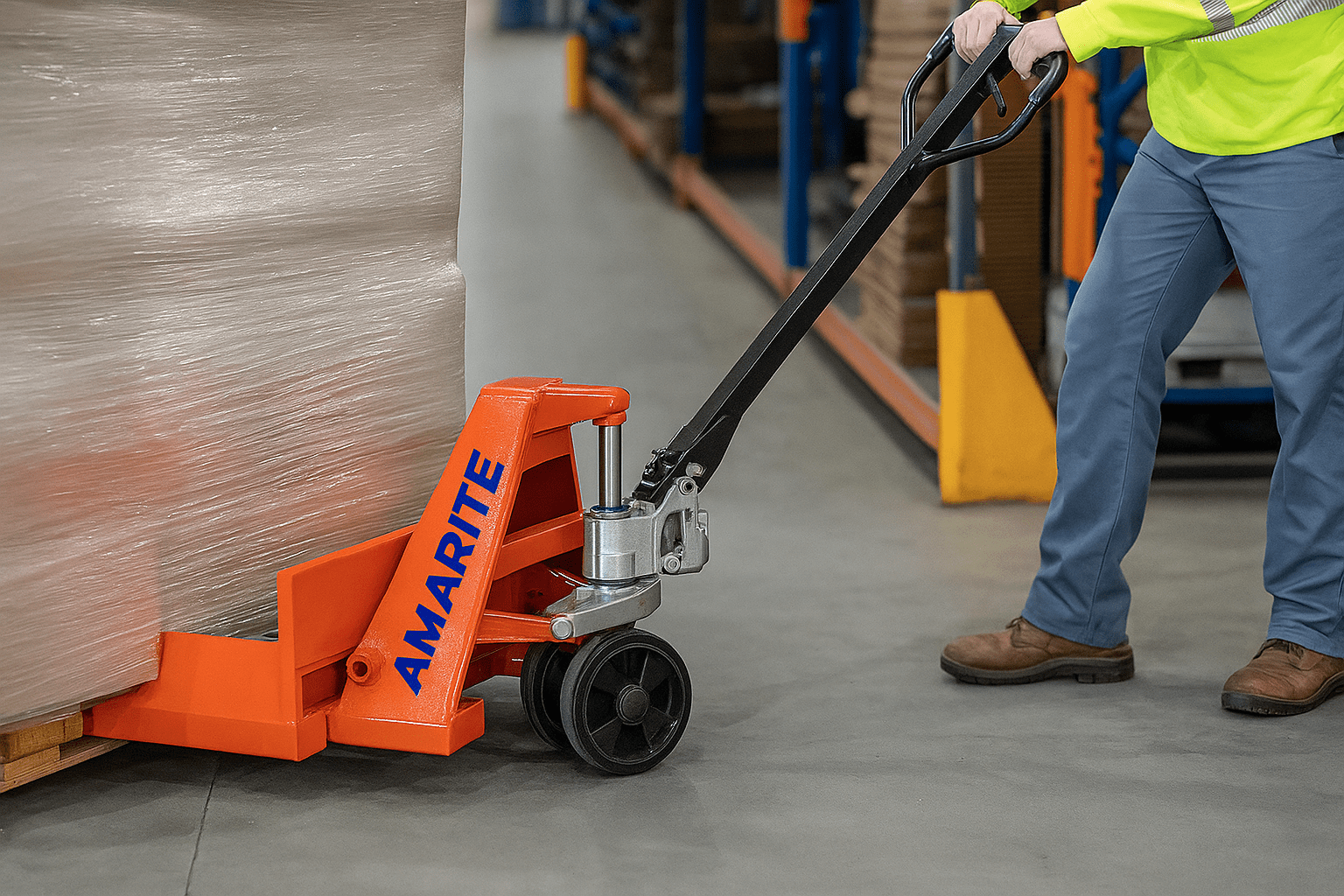 AC20R Reel carrying manual pallet truck