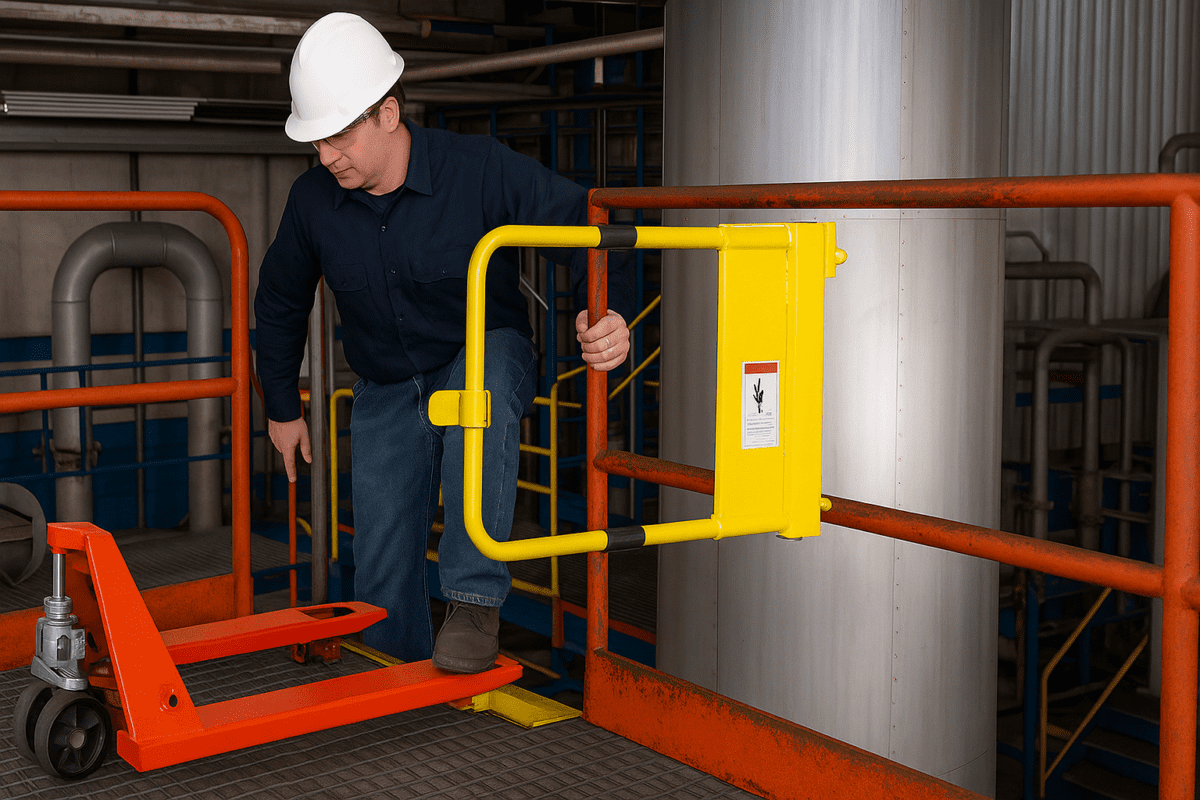 BRR Pivoting Adjustable Spring-Loaded Safety Gate: The Smart Choice for Industrial Safety - AMARITE
