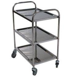 SVT 304 stainless steel shelf trolley 100 kg 2 or 3 shelves - AMARITE
