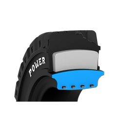 SEBP2 Stellana Power lock black forklift tire - AMARITE