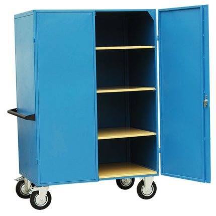 WG-WM Mesh or solid metal shelf trolley 300 kg - AMARITE