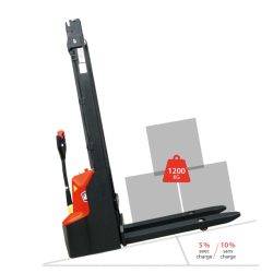 PSE12N Electrical lithium stacker with 1200 kg load capacity - AMARITE