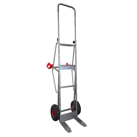 DMPO250-RG - Steel sack truck for wooden crates 250 kgpneumatic wheels pneumatic wheels