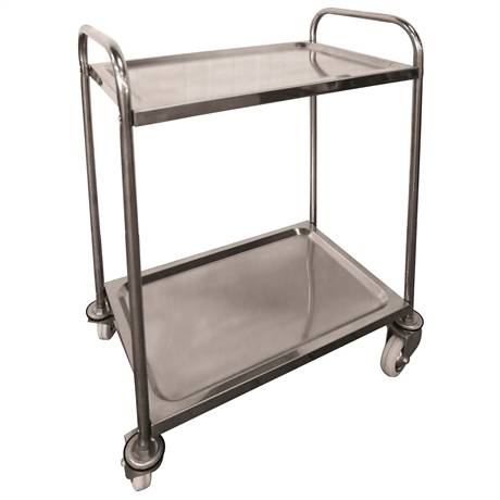 SVT2/100 - 304 stainless steel shelf trolley 100 kg / 2 shelves