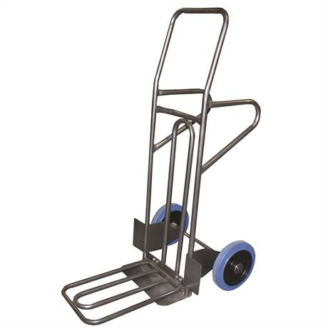 HT250/P-RSB - Multifunction steel sack truck 250 kg high quality blue elastic rubber wheels (RSB)
