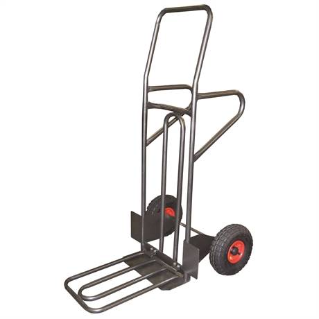 HT250/P-RG - Multifunction steel sack truck 250 kg high quality pneumatic wheels (RG)